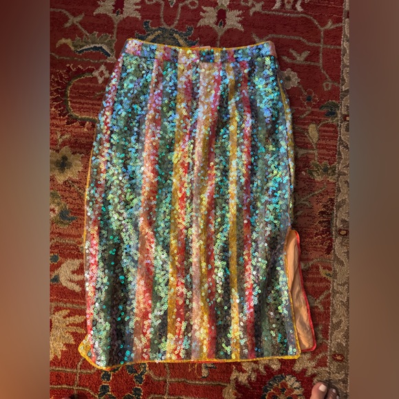 Maeve Dresses & Skirts - Maeve Peach and Coral Fabric